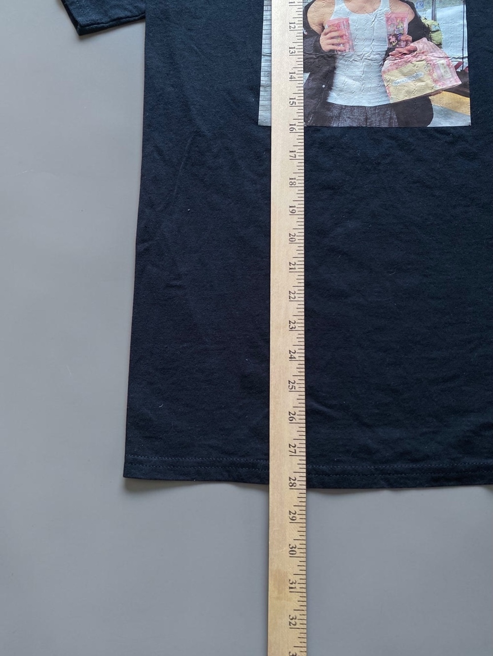 Mens T-shirt Short Sleeve Size M Heavyweight Cotton Black Print Graphic Indie - Picture 4 of 6